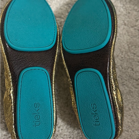 Gold Women's Flats by Tieks - Picture 2 of 7